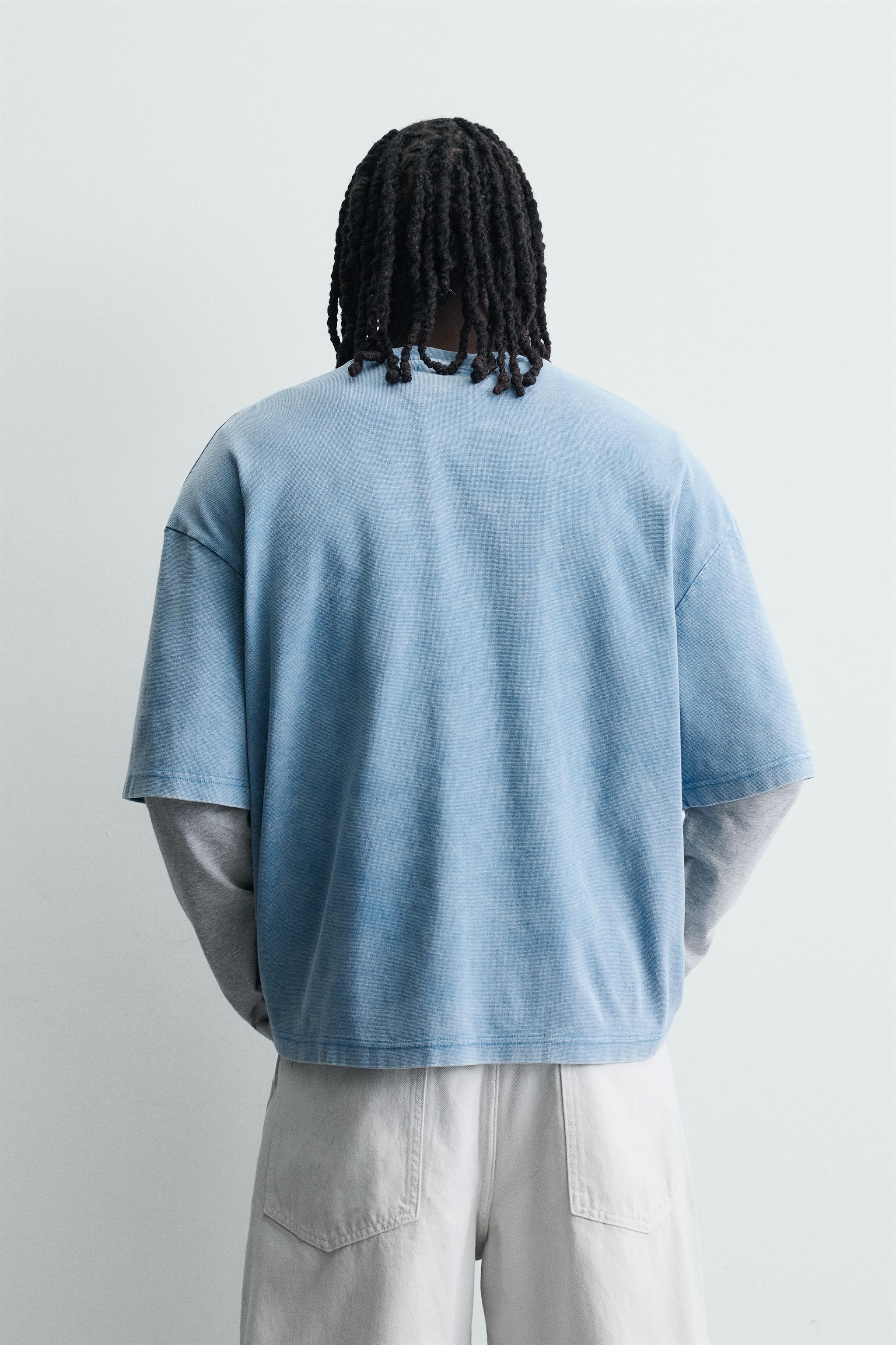 BOXY FIT TEXTURED SWEATSHIRT